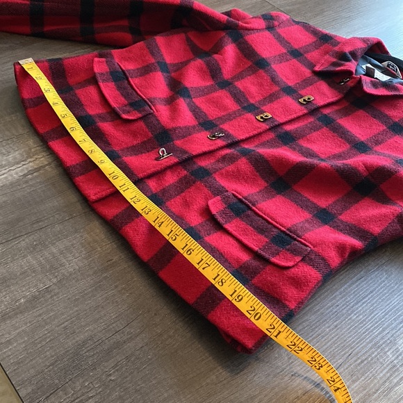 TALBOTS| plaid red coat 12P - Picture 11 of 11